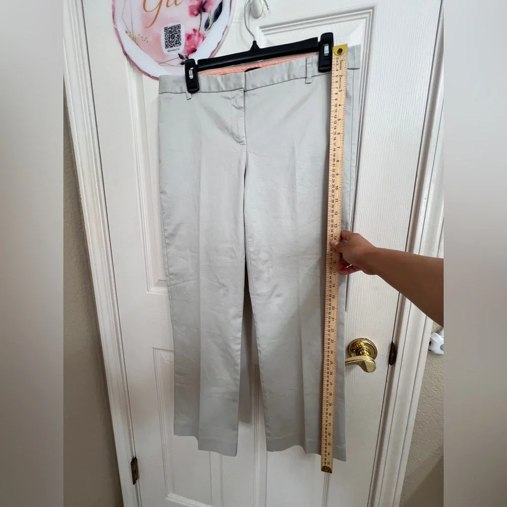 J. Crew Women's Cream Straight Leg Pants